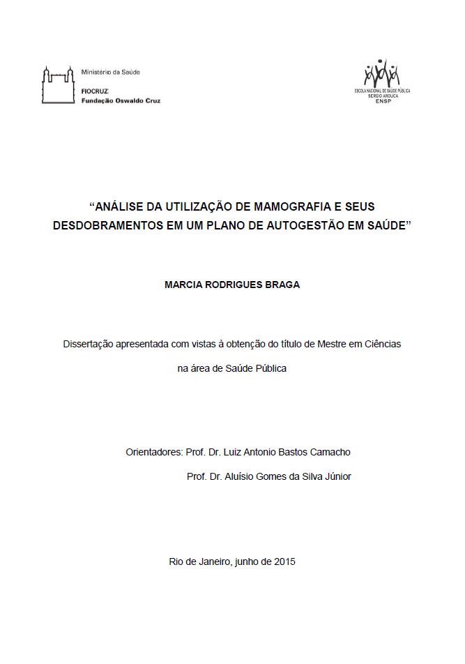 Análise da Utilização de Mamografia e seus Desdobramentos em um Plano de Autogestão em Saúde